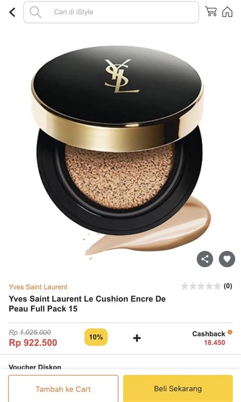 harga cushion ysl|ysl cushion refill.